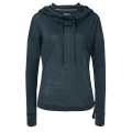 super natural Kapuzenpullover Funnel Hoodie (Merinowolle) dunkelblau Damen