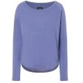super natural Langarmshirt Everyday Crew (Merino-Mix) violett/blau Damen