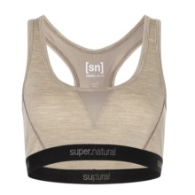 super natural Funktionsunterwäsche Sport-Bra Tundra 220 Semplice (angenehmer Tragekomfort) vintage beige/khaki Damen