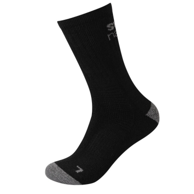 super natural Tagessocke Crew Cosy - Alpakawoll-Mix - schwarz/grau - 2 Paar