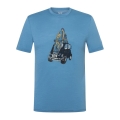 super natural Freizeit-Tshirt Carsurf Tee (Merino-Mix) blau Herren