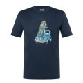 super natural Freizeit-Tshirt Carsurf Tee (Merino-Mix) dunkelblau Herren