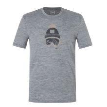 super natural Freizeit-Tshirt Gogeanie Tee (Merino-Mix) grau melange Herren