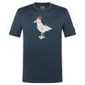 super natural Freizeit-Tshirt Johnny Tee (Merino-Mix) dunkelblau Herren
