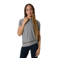 super natural Sport-/Freizeitshirt Yoga Loose Bio Tee Blueberry grau Damen