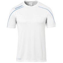 uhlsport Sport-Trikot Stream 22 (100% Polyester) weiss/azurblau Herren