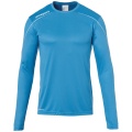 uhlsport Langarmshirt Stream 22 cyanblau/weiss Herren