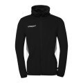 uhlsport Kapuzenjacke Equipe 29 Multi Hood (100% Polyester) schwarz/weiss/grau Herren