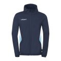 uhlsport Kapuzenjacke Equipe 29 Multi Hood (100% Polyester) navyblau/weiss/skyblau Herren