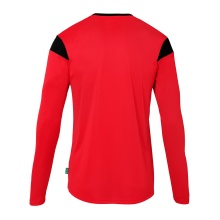 uhlsport Langarmshirt Squad 27 (100% Polyester) rot/schwarz Herren