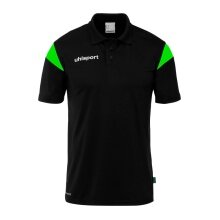 uhlsport Sport-Polo Squad 27 (100% rec. Polyester) schwarz/grün Kinder