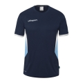 uhlsport Sport-Shirt Equipe 29 (100% Polyester) kurzarm navyblau/weiss/skyblau Herren