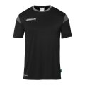 uhlsport Sport-Tshirt Squad 27 (100% Polyester) schwarz/anthrazitgrau Kinder