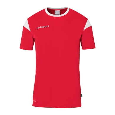 uhlsport Sport-Tshirt Squad 27 (100% Polyester) rot/weiss Herren