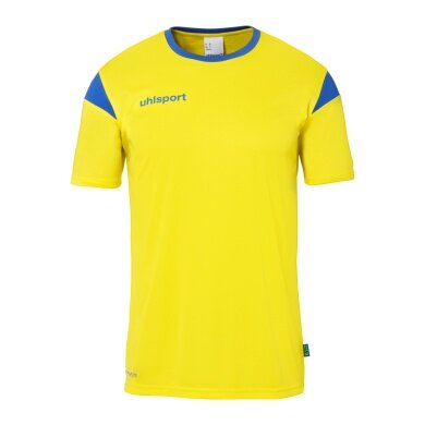 uhlsport Sport-Tshirt Squad 27 (100% Polyester) gelb/azurblau Kinder