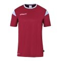 uhlsport Sport-Tshirt Squad 27 (100% Polyester) bordeaux/skyblau Herren