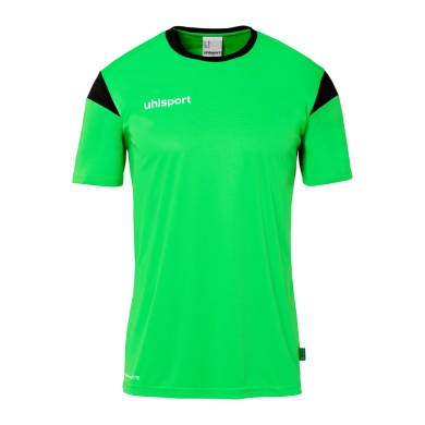 uhlsport Sport-Tshirt Squad 27 (100% Polyester) neongrün/schwarz Herren