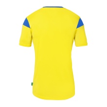 uhlsport Sport-Tshirt Squad 27 (100% Polyester) gelb/azurblau Herren