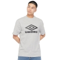 umbro Freizeit-Tshirt Diamond Logo Tee (Baumwolle) grau/schwarz Herren