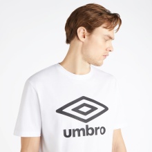 umbro Freizeit-Tshirt Big Logo (Baumwolle) weiss/schwarz Herren