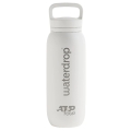 waterdrop x ATP Tour Trinkflasche ATP Thermo Edelstahl (robuste, doppelwandige Isolierung) 600ml weiss