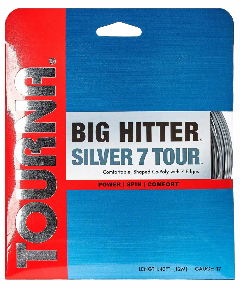 Besaitung mit Tennissaite Tourna Big Hitter Silver7 Tour