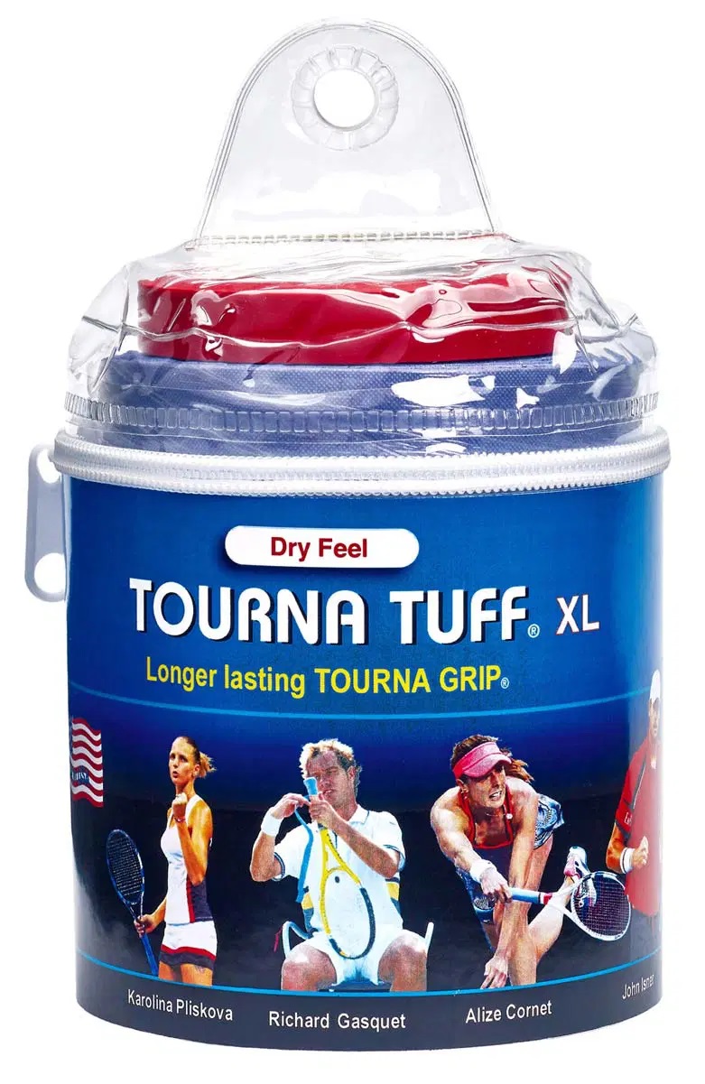 Tourna Overgrip Tuff XL (längere Haltbarkeit) blau - 30er Clip-Beutel
