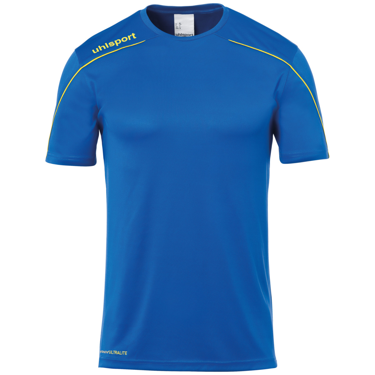 uhlsport Sport-Trikot Stream 22 (100% Polyester) azurblau/limonengelb Kinder