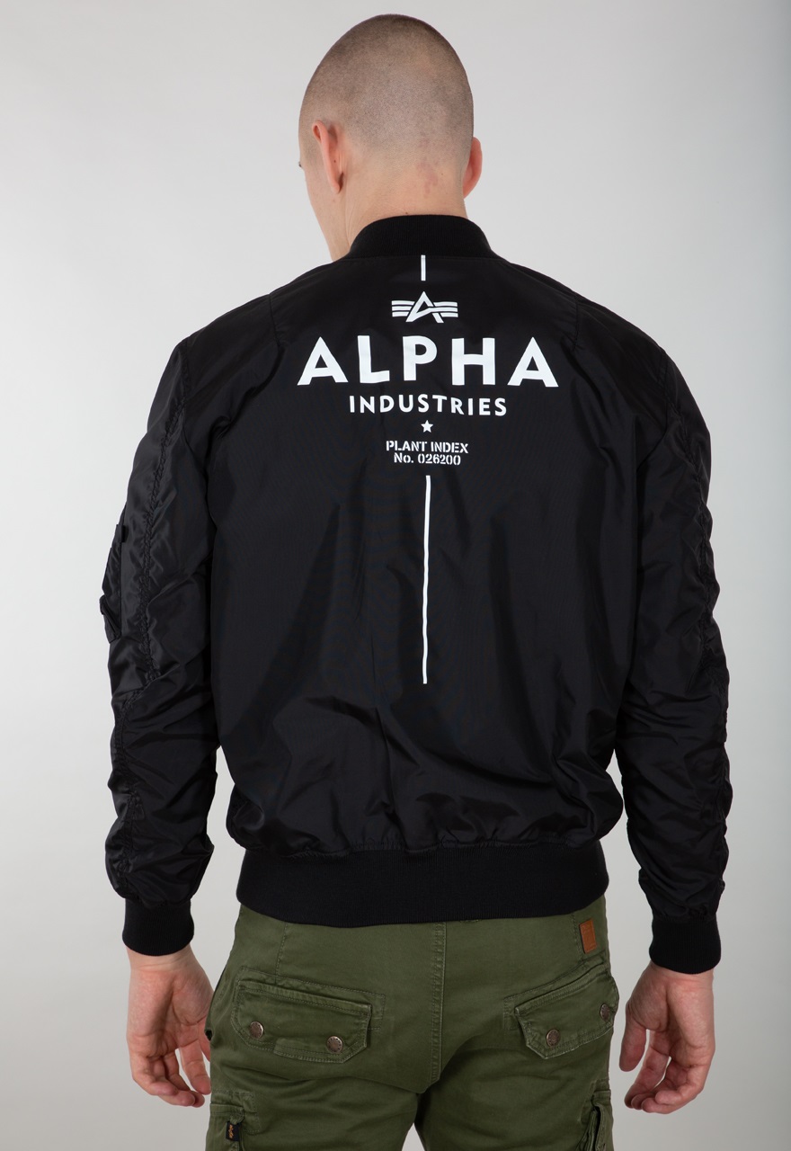 Alpha Industries Fliegerjacke MA-1 TT Glow In The Dark schwarz