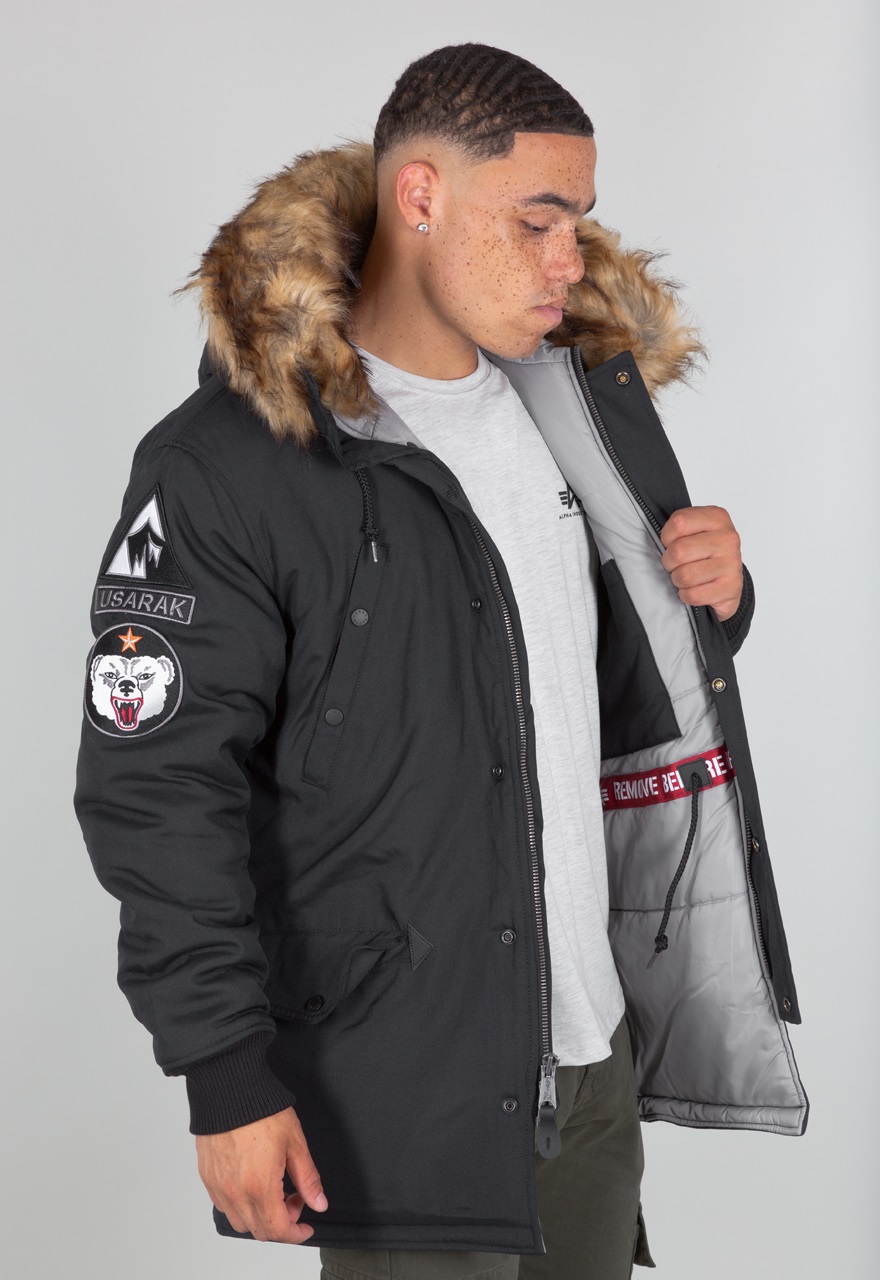 Alpha Industries Winterjacke Arctic Discoverer schwarz Herren