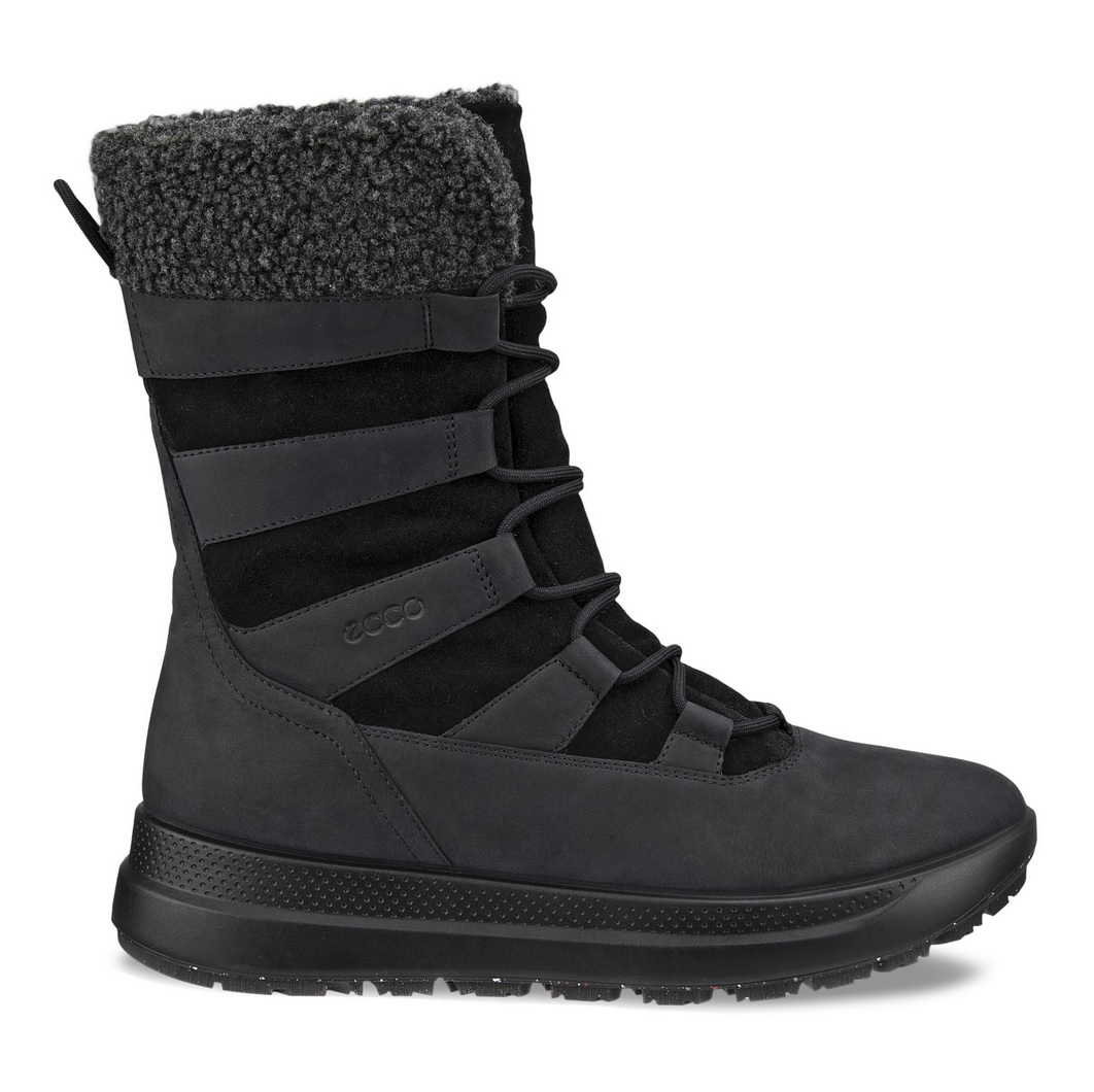 ECCO Winterstiefel schwarz Primaloft®-Bio-Isolierung) High Damen Boot (Nubukleder, online Solice bestellen