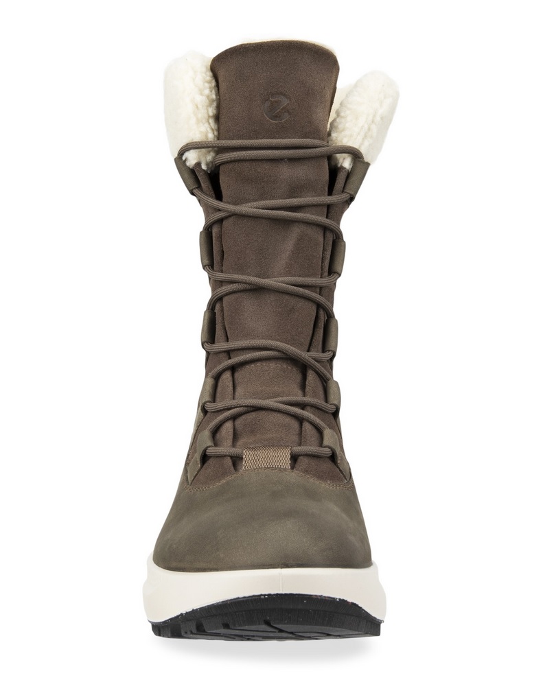 ECCO Winterstiefel Solice Boot High (Nubukleder, Primaloft®-Bio-Isolierung)  dunkelbraun Damen online bestellen