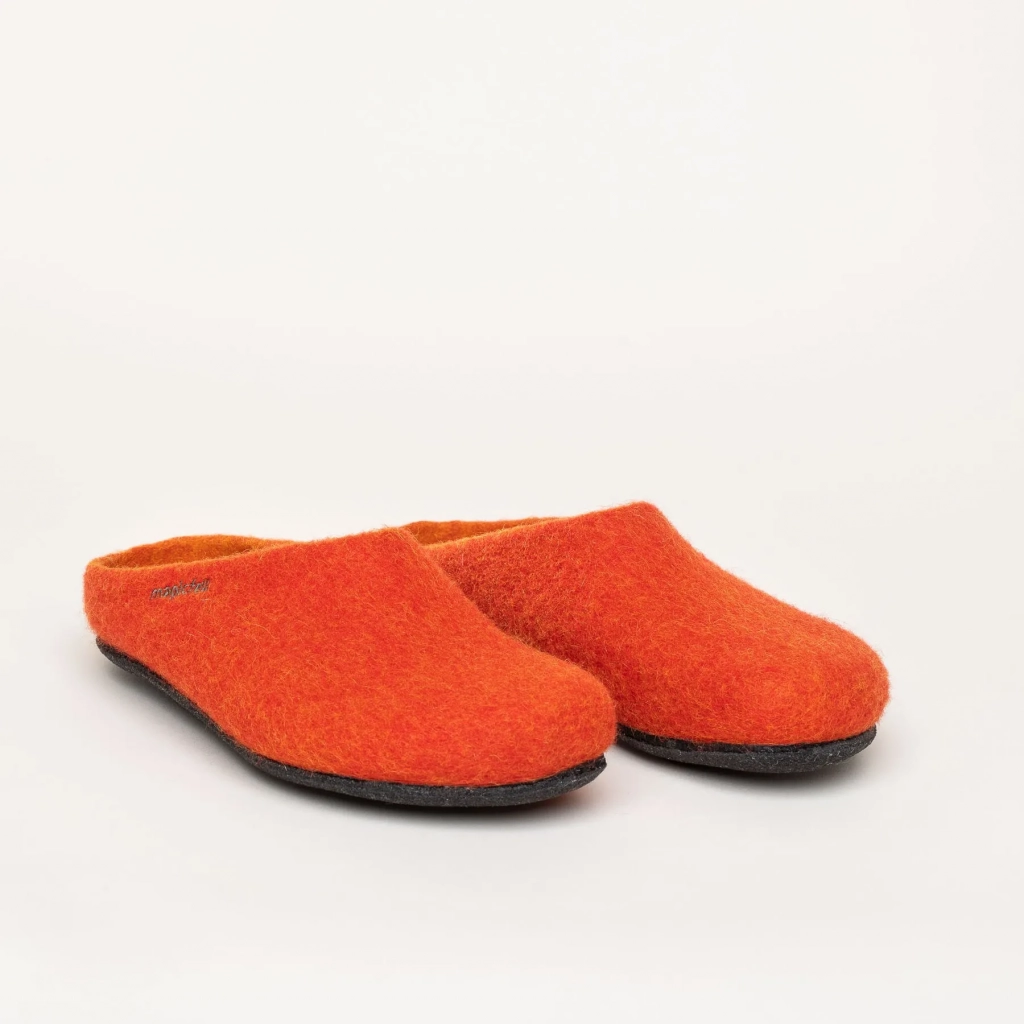 Gottstein Hausschuhe Magicfelt 709 (100% Wolle) dunkelorange (Größe 36-42)
