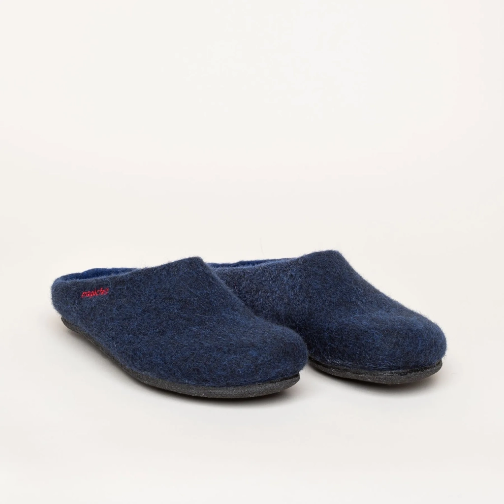 Gottstein Hausschuhe Magicfelt 709 (100% Wolle) navyblau (Größe 36-42)