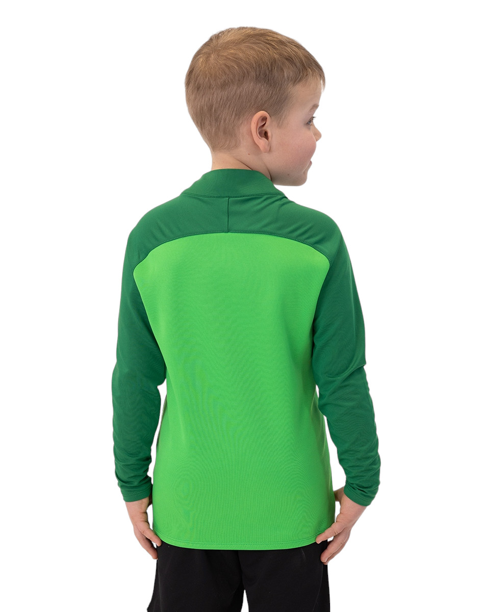 JAKO Ziptop Iconic Felpa Con Cerniera Per Bambini Unisex - Morbida Pile KeepDry Con Inserti Jacquard, Colore Soft Green - 3