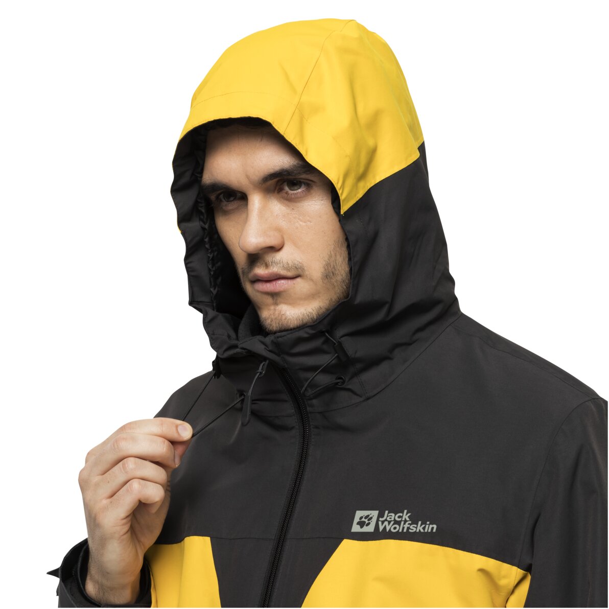 Derbe GefÃ¼tterte Regenjacke Gelb Jack Wolfskin Gelbe Jacke