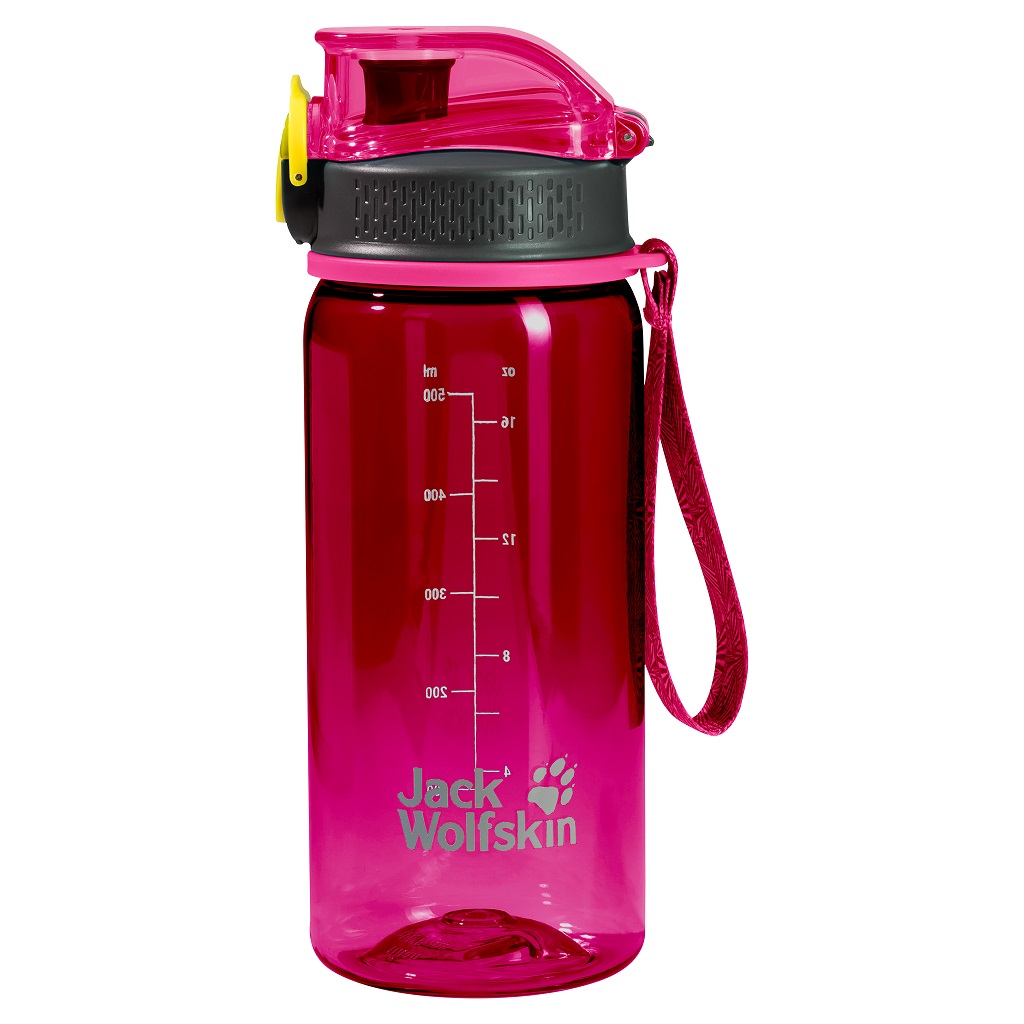 Kdis (bruchfeste pink 500ml 0.5 große Jack Trinkflasche bestellen Wolfskin Tritan Kinder Öffnung) online Trinkflasche,