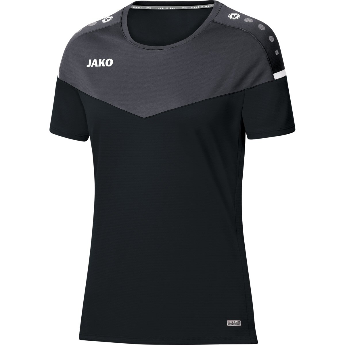 JAKO Damen T-Shirt Champ 2.0 – Funktionales Sportshirt Mit Mesh-Rücken