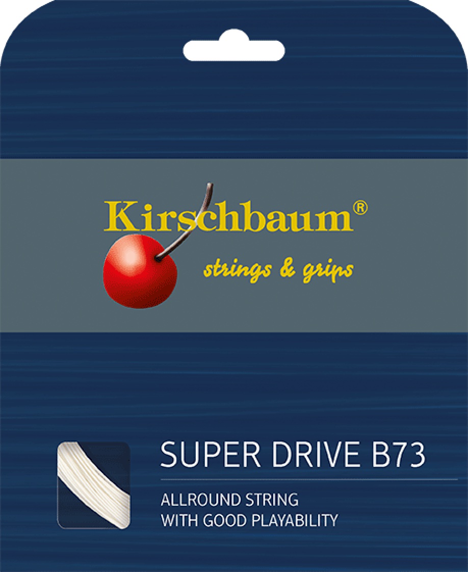 Kirschbaum Badmintonsaite Super Drive B73 weiss 10m Set