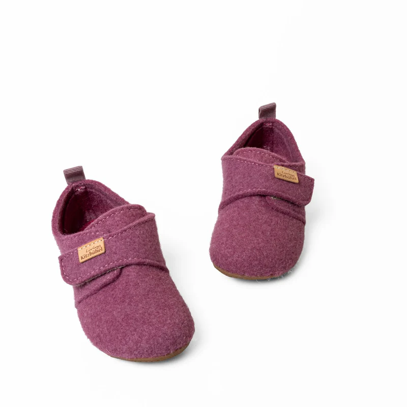 Living Kitzbühel Hausschuhe Franzi Filz Unifarben Kids iris/rosa Kleinkinder Mädchen (23-30)