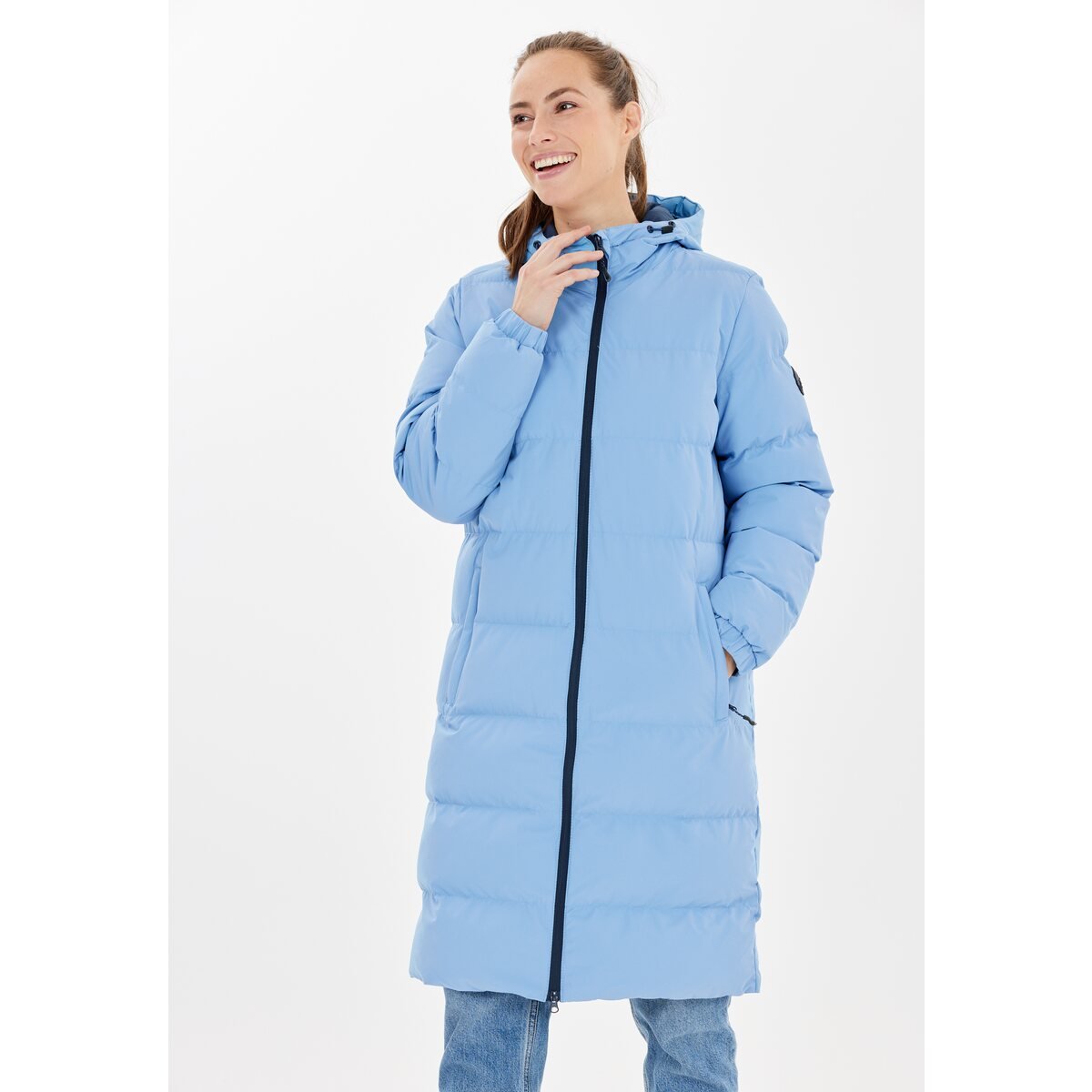 Whistler Winter-Steppmantel Abella Long Padded (Kapuze, warm, atmungsaktiv)  hellblau Damen online bestellen