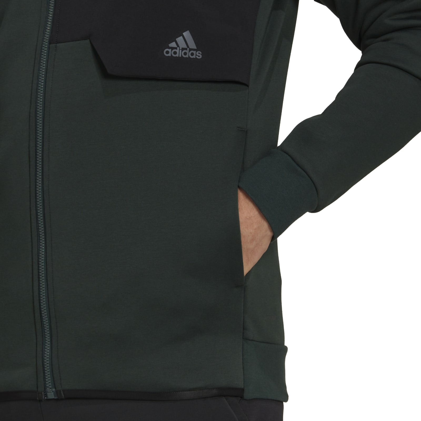 adidas Kapuzenjacke X-City Baumwollmix dunkelgrün Herren online