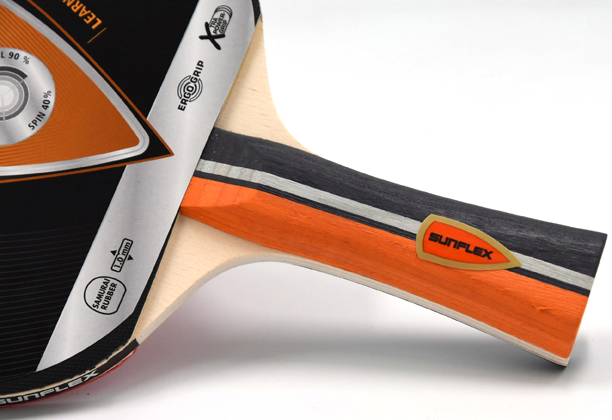 Tischtennis Sunflex TT-Schläger Force C20 schwarz orange 