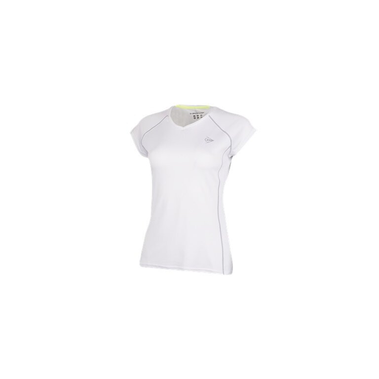Dunlop Tennis-Shirt Club Line Crew weiss Damen