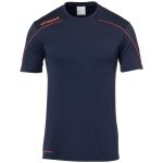 uhlsport Sport-Trikot Stream 22 (100% Polyester) marineblau/rot Kinder