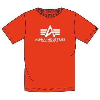 Alpha Industries Tshirt Basic (Baumwolle) atomicrot Herren