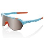 100% Sport Sonnenbrille S2 HiPER Mirror Lens blau/orange - 1 Brille mit Hardcase