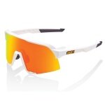 100% Sport Sonnenbrille S3 HiPER Mirror Lens weiss/orange - 1 Brille mit Hardcase
