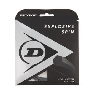 Dunlop Tennissaite Explosive Spin (Haltbarkeit+Spin) schwarz 12m Set