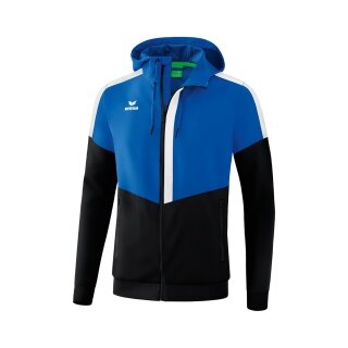 Erima Trainingsjacke Squad Tracktop Jacke mit Kapuze royal/schwarz/weiss Herren